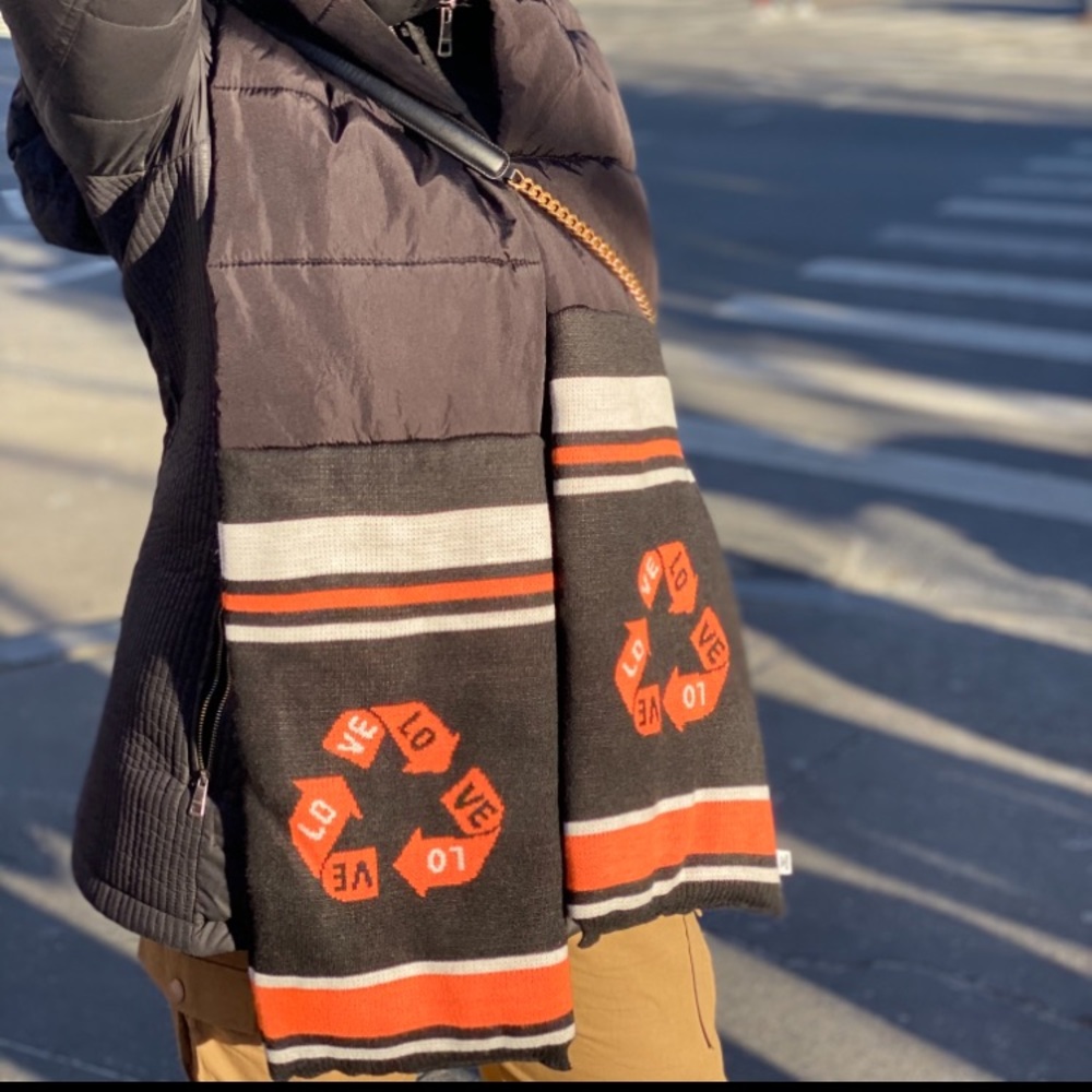 Topshop winter scarf with padding